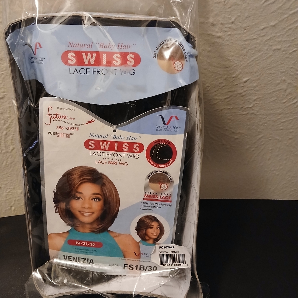 VIVICA A. FOXX Swiss Lace Front Wig - FS1B/30 (Black/Burgundy)